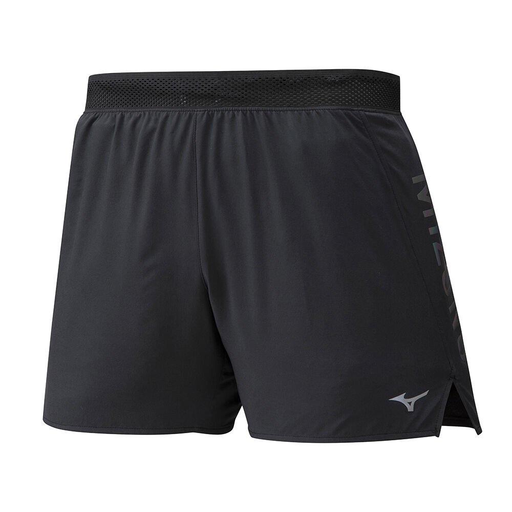 Mizuno Men's Shorts Aero 4.5 Black - MLFCTWR-19